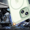 Tech-Protect MagMat MagSafe Hülle für Apple iPhone 15, Grün/Klar