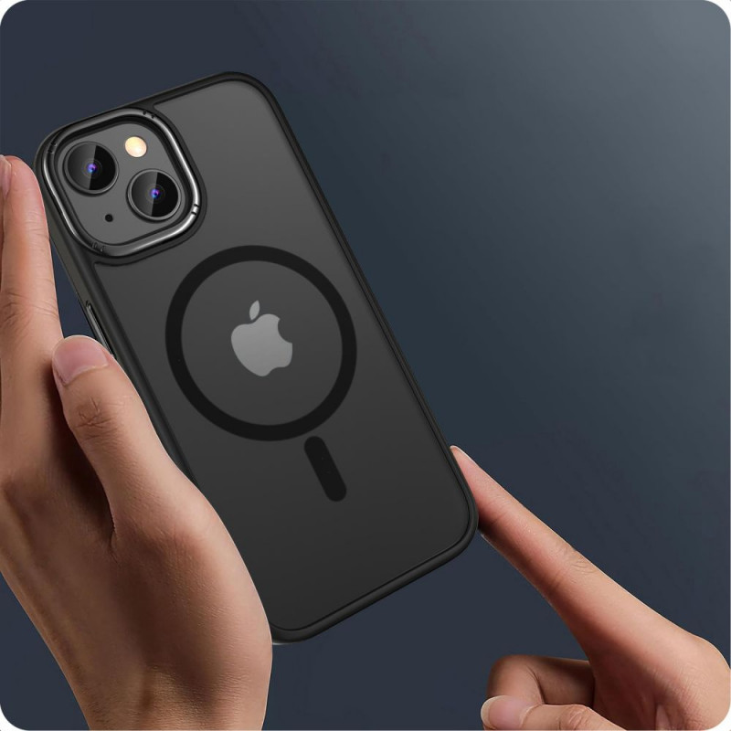 Tech-Protect MagMat 2 MagSafe Hülle für Apple iPhone 15, Matte Black