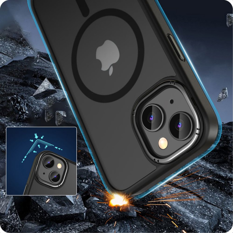 Tech-Protect MagMat 2 MagSafe Hülle für Apple iPhone 15, Matte Black