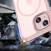 Tech-Protect MagMat MagSafe Hülle für Apple iPhone 15, Pink/Clear