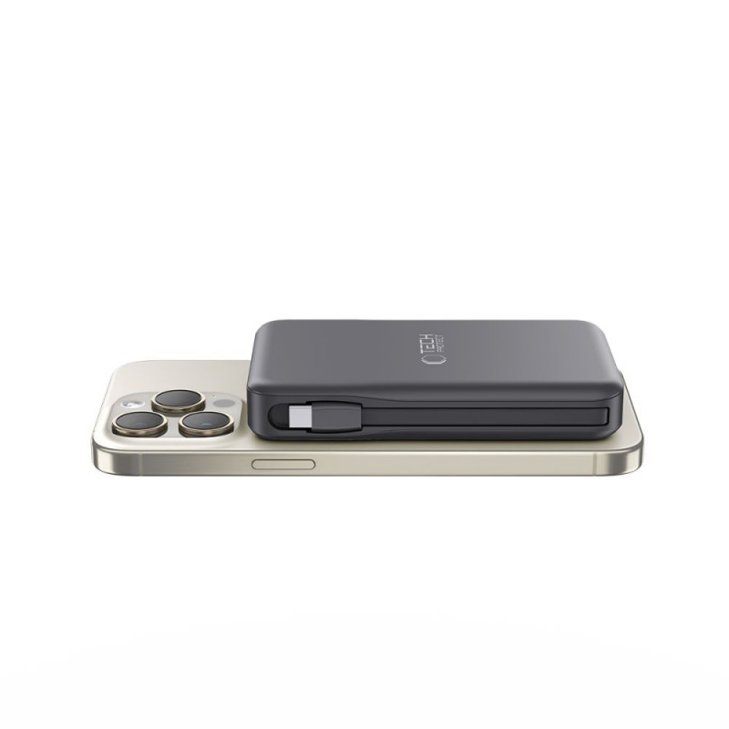 Tech-Protect PB31 LifeMag MagSafe Powerbank 10000 mAh, 15 W, Schwarz