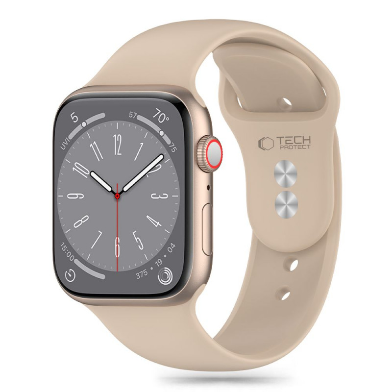 Tech-Protect Silikonarmband für Apple Watch 4/5/6/7/8/9/SE/Ultra 1/2 (42/44/45/49 mm), Walnut