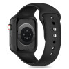 Tech-Protect Silikonarmband für Apple Watch 4/5/6/7/8/9/SE/10 (38/40/41/42 mm), Schwarz