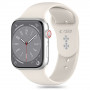Tech-Protect Silikonarmband für Apple Watch 4/5/6/7/8/9/SE/10 (38/40/41/42 mm), Starlight