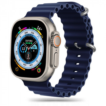 Tech-Protect IconBand Pro Armband für Apple Watch 4/5/6/7/8/9/SE/Ultra 1/2 (42/44/45/49 mm), Midnight Blue (THP2875)