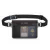 Tech-Protect UWP10 Universelle wasserdichte Tasche, Black/Clear