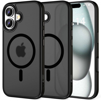 Tech-Protect MagMat MagSafe Hülle für Apple iPhone 16, Matte Black