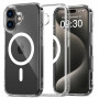Tech-Protect Flexair Hybrid MagSafe Hülle für Apple iPhone 16 Plus, transparent