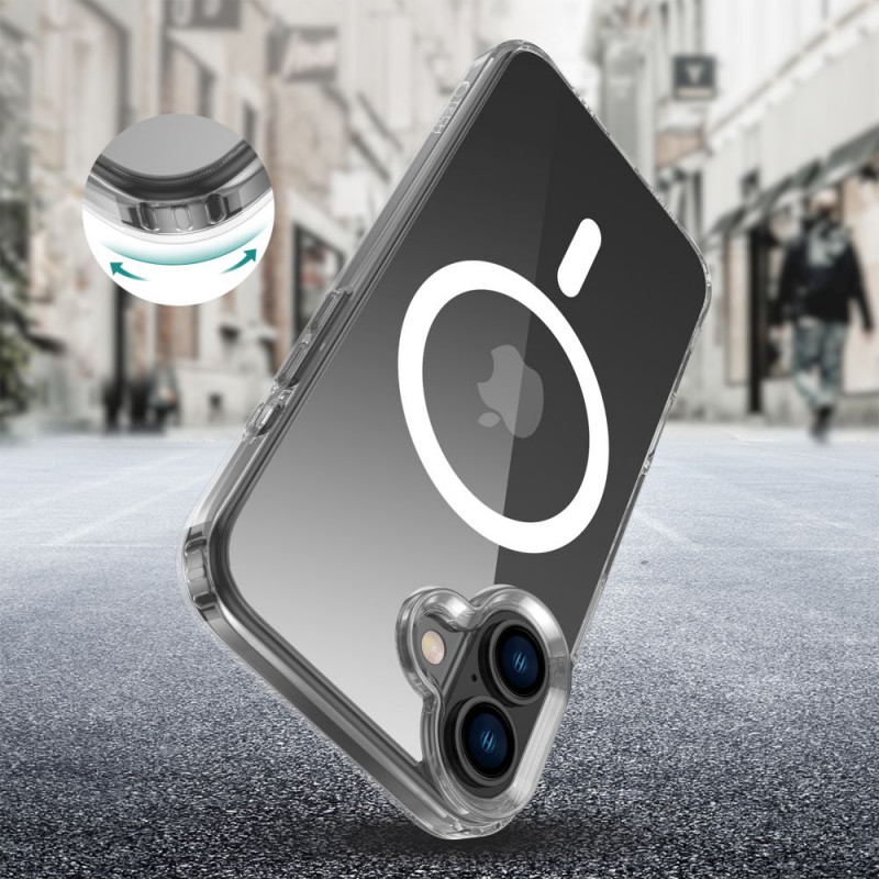 Tech-Protect Flexair Hybrid MagSafe Hülle für Apple iPhone 16 Plus, transparent