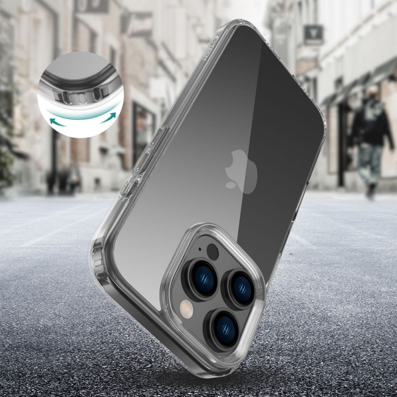 Tech-Protect Flexair Hybrid Hülle für Apple iPhone 16 Pro, transparent
