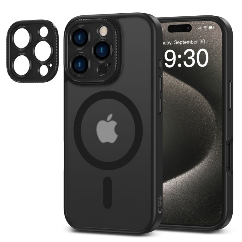 Tech-Protect MagCam MagSafe Hülle für Apple iPhone 16 Pro, Mattschwarz
