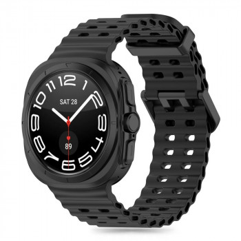 Tech-Protect IconBand Pro Armband für Samsung Galaxy Watch Ultra 1 / 2, 47 mm, Schwarz
