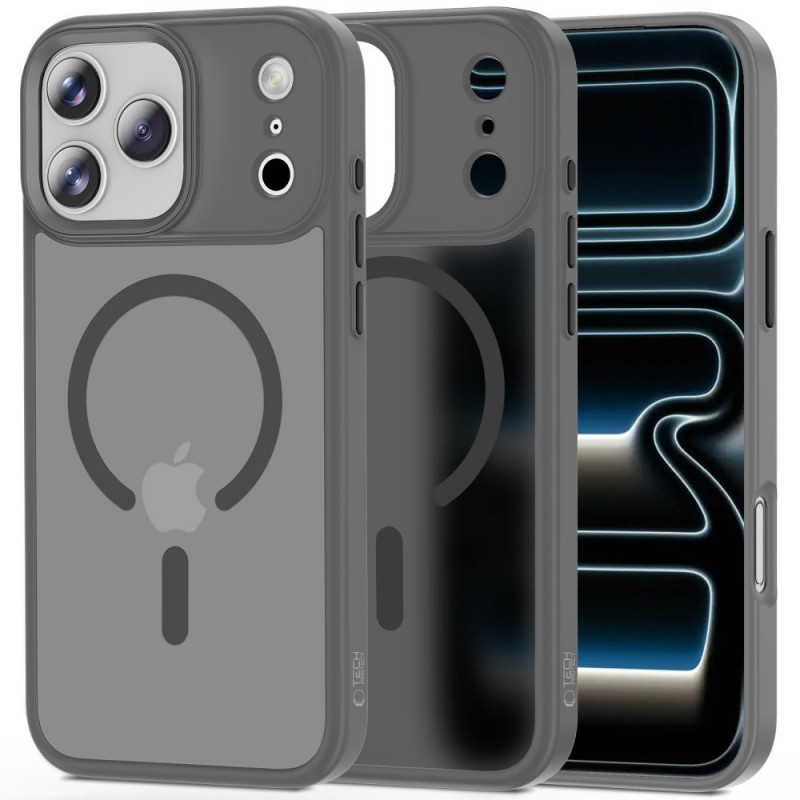 Tech-Protect Magmat MagSafe Hülle für Apple iPhone 17 Pro Max, mattes Kreidegrau