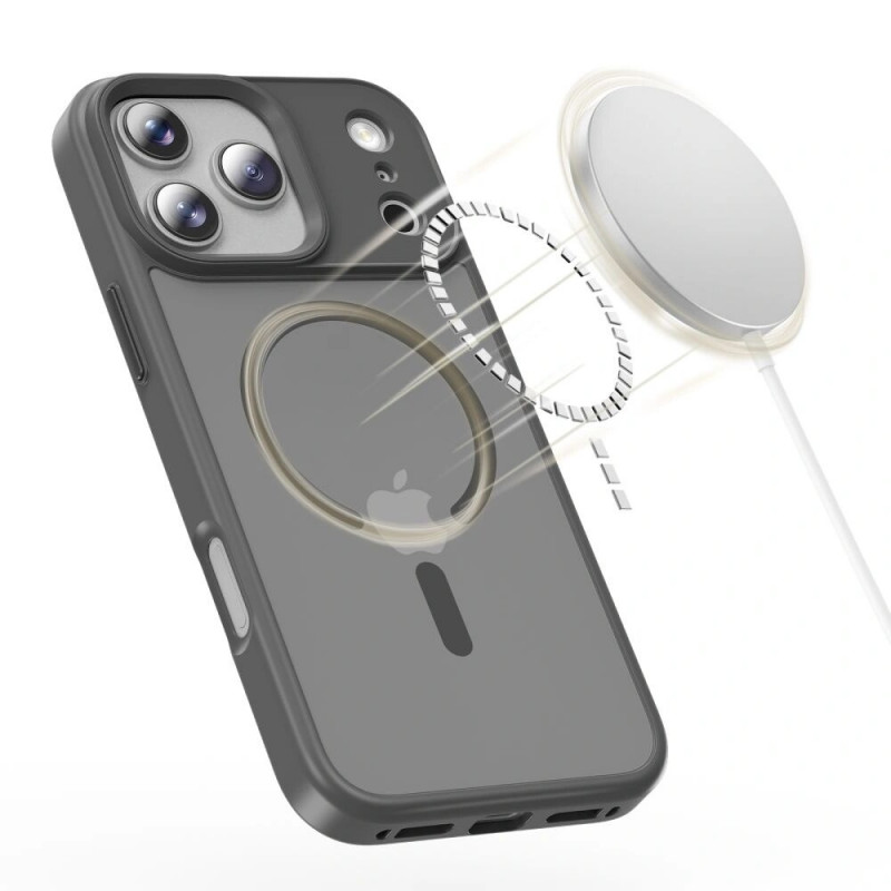 Tech-Protect Magmat MagSafe Hülle für Apple iPhone 17 Pro Max, mattes Kreidegrau