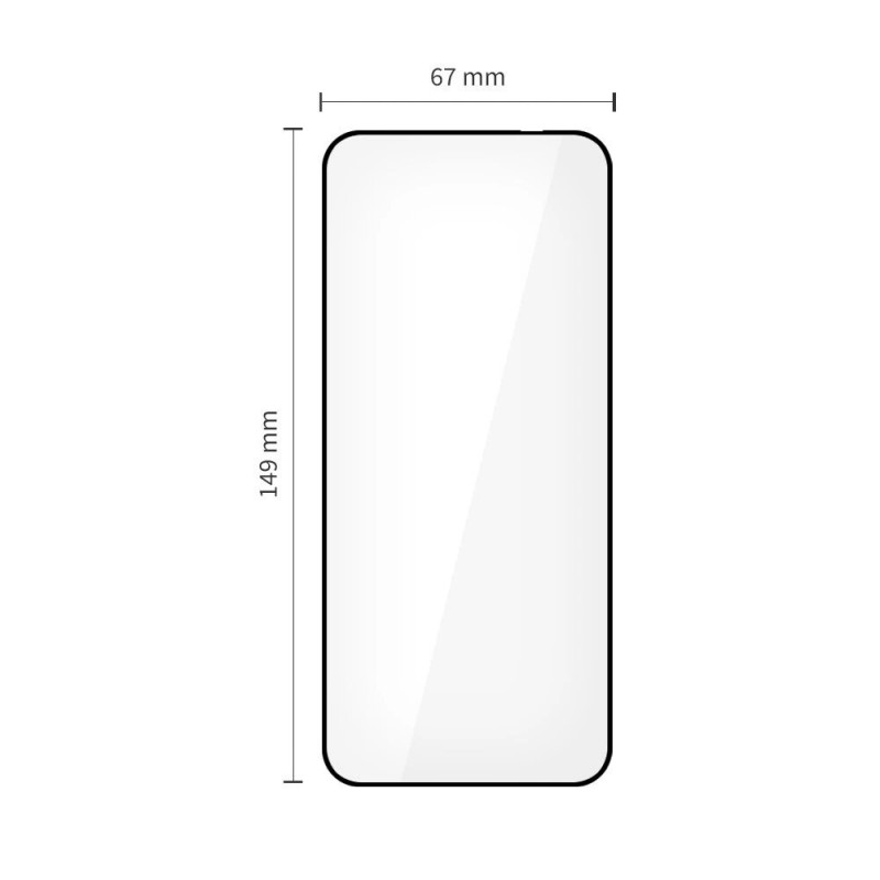 Tech-Protect Glass Fit+ Panzerglas für Motorola Edge 50 Neo / 60 Neo, Schwarz (2 Stk.)