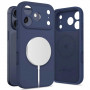 Tech-Protect Silikon MagSafe Hülle für Apple iPhone 17 Pro Max, Deep Blue