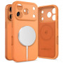 Tech-Protect Silikon MagSafe Hülle für Apple iPhone 17 Pro Max, Cosmic Orange