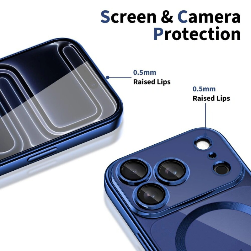 Tech-Protect MagFlex MagSafe Hülle für Apple iPhone 17 Pro Max, Shiny Deep Blue