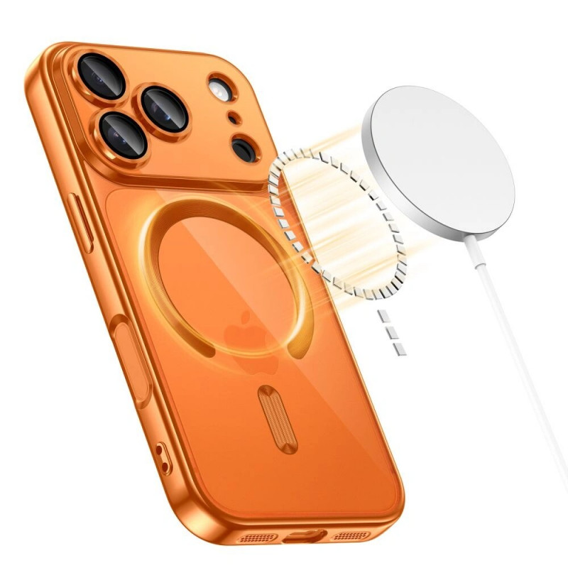 Tech-Protect MagFlex MagSafe Hülle für Apple iPhone 17 Pro Max, Shiny Cosmic Orange