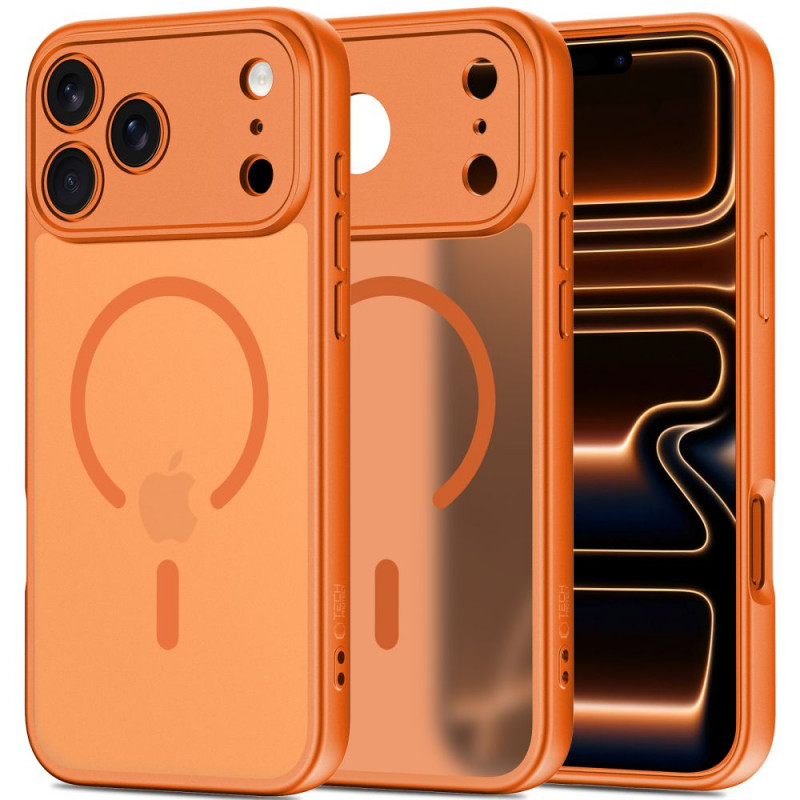 Tech-Protect BasicMag MagSafe Hülle für Apple iPhone 17 Pro Max, mattes Cosmic Orange