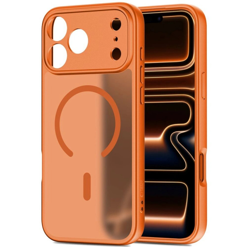 Tech-Protect BasicMag MagSafe Hülle für Apple iPhone 17 Pro Max, mattes Cosmic Orange