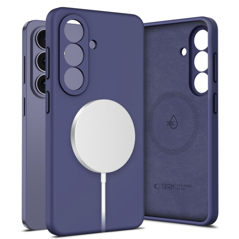 Tech-Protect Silikon MagSafe Hülle für Samsung Galaxy S26, Cobalt Violet