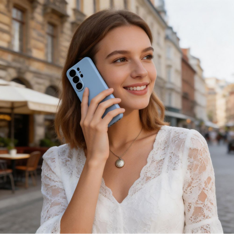 Tech-Protect Silikon MagSafe Hülle für Samsung Galaxy S26 Ultra, Sky Blue