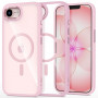 Tech-Protect Magmat MagSafe Hülle für Apple iPhone 16e / 17e, Soft Pink/clear
