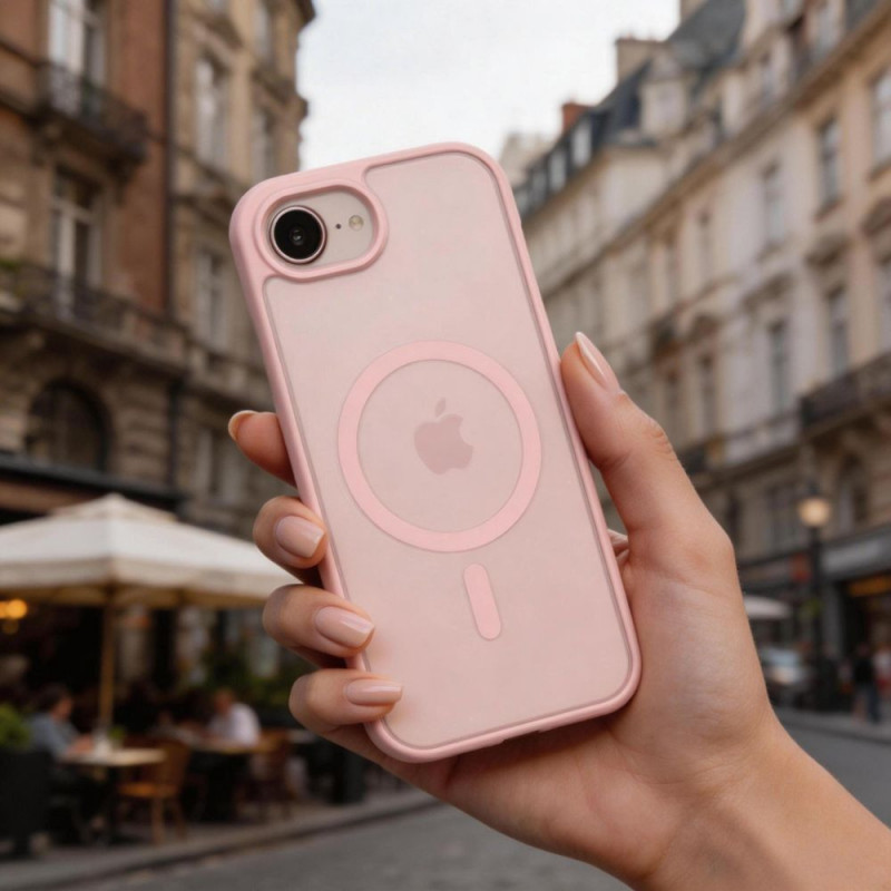 Tech-Protect BasicMag MagSafe Hülle für Apple iPhone 16e / 17e, mattes Soft Pink