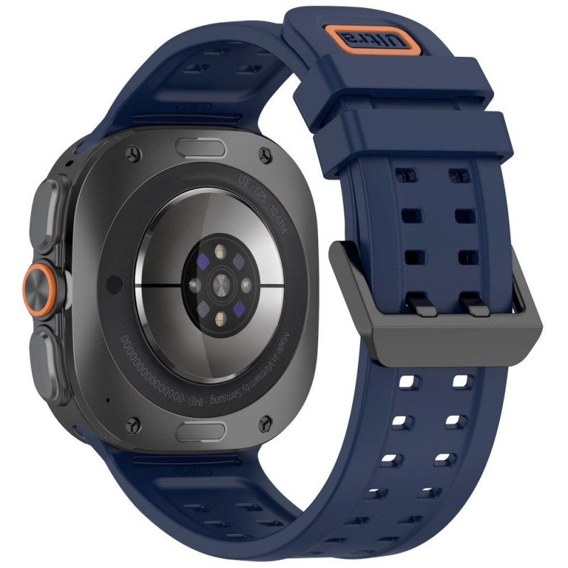 Tech-Protect Silikon-Air-Armband für Samsung Galaxy Watch Ultra 1 / 2 (2024-2026) 47 mm, Navy Blue