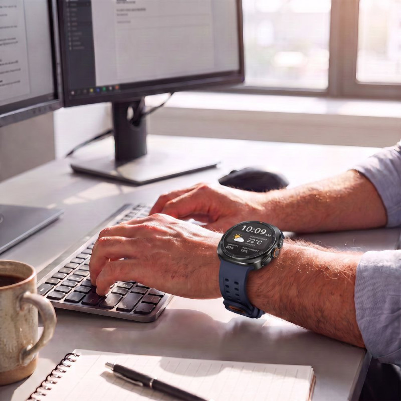 Tech-Protect Silikon-Air-Armband für Samsung Galaxy Watch Ultra 1 / 2 (2024-2026) 47 mm, Navy Blue