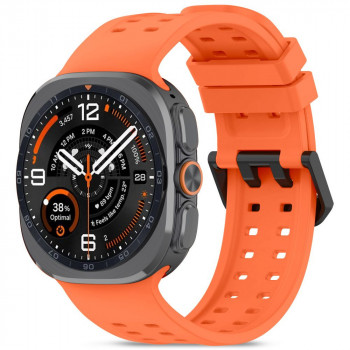 Tech-Protect Silikon-Air-Armband für Samsung Galaxy Watch Ultra 1 / 2 (2024-2026) 47 mm, Tangerine Orange