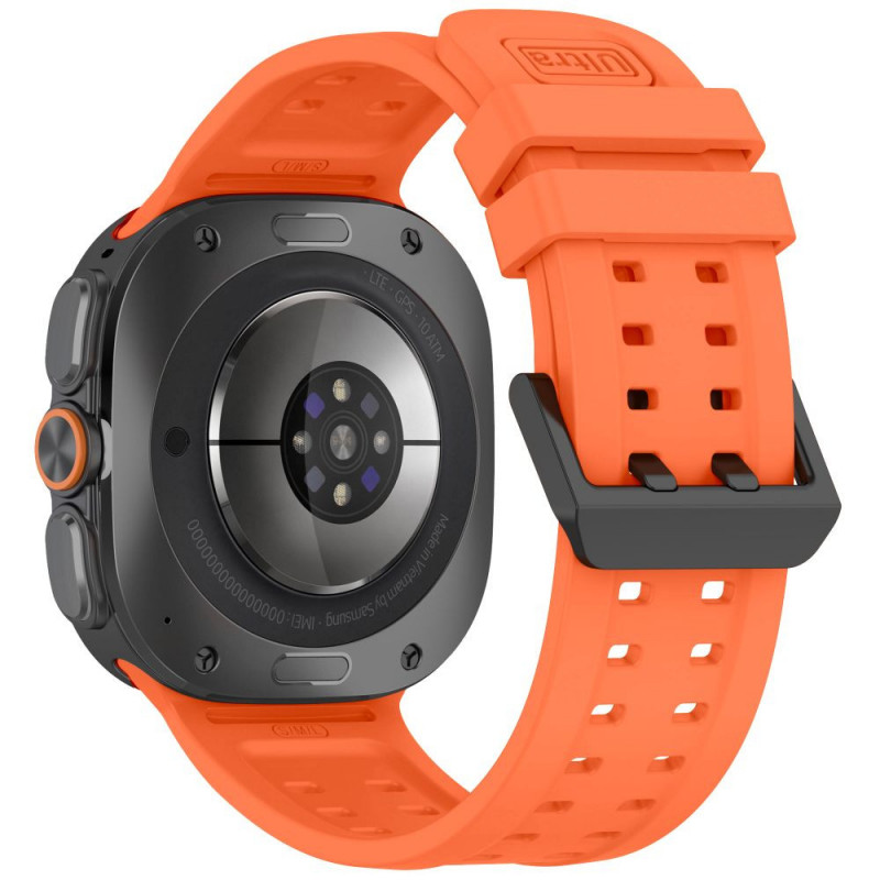 Tech-Protect Silikon-Air-Armband für Samsung Galaxy Watch Ultra 1 / 2 (2024-2026) 47 mm, Tangerine Orange