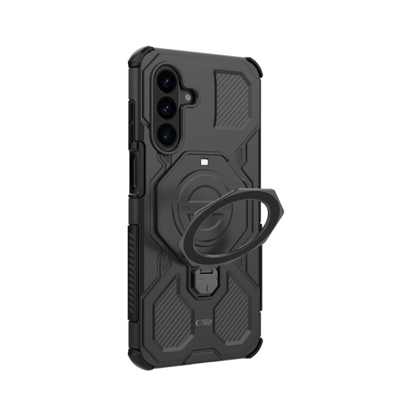 Tech-Protect TacticStand MagSafe Hülle Samsung Galaxy A17 / A18 4G / 5G Mattschwarz