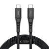 Tech-Protect Ultraboost UB11T USB-C-auf-USB-C-Kabel PD 240W, 200 cm, Schwarz