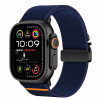 Tech-Protect Nylon Clasp Armbanduhrarmband für Apple Watch 6 / 7 / 8 / 9 / 10 / SE / Ultra 1 / 2 44/45/46/49 mm, Navy