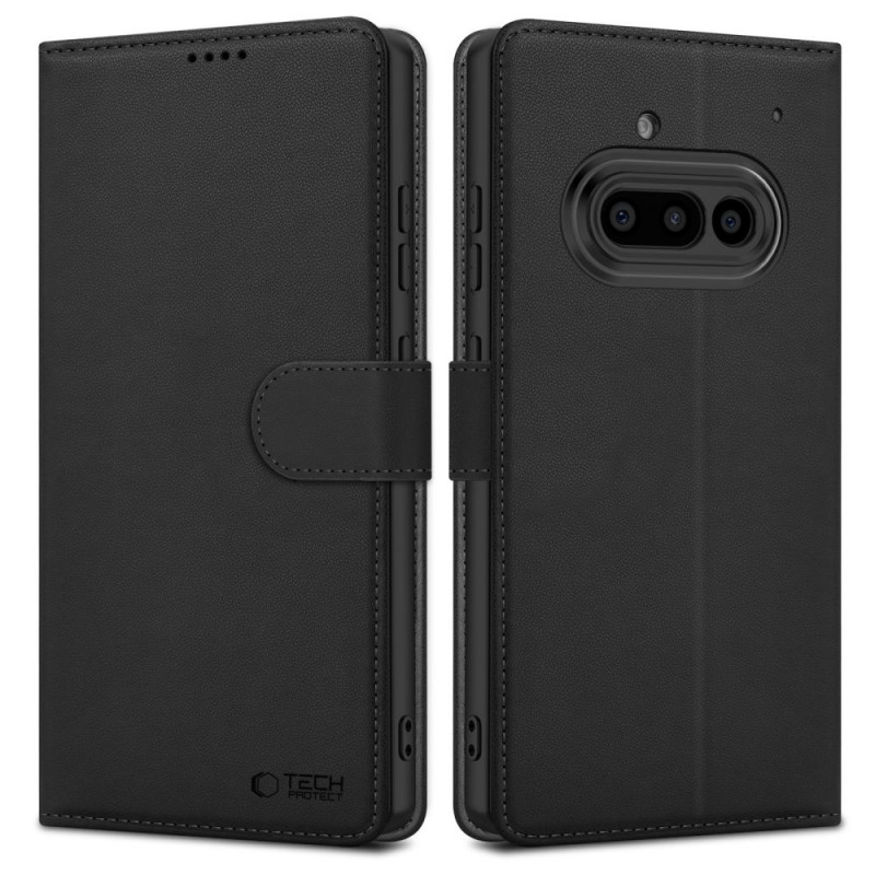 Tech-Protect Wallet Case für Nothing Phone 3a, Mattschwarz