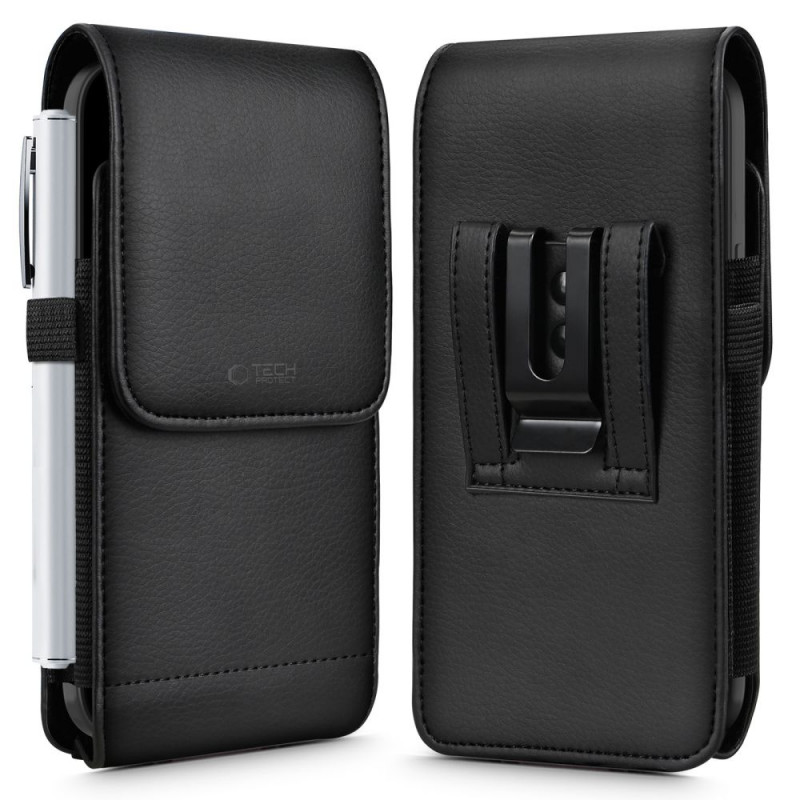 Tech-Protect SM75 Universelle Handy-Gürteltasche für 5,8-6,8 Zoll Smartphones, Schwarz