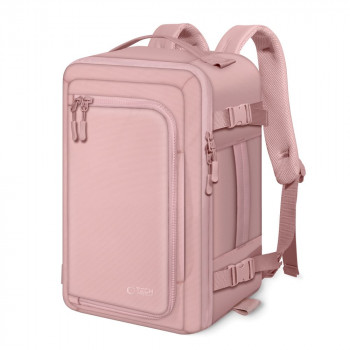 Tech-Protect Defender S50 Ryanair & Wizzair Reise-Laptop-Kabinenrucksack, 20 L, 40x20x25 cm, Dusty Pink