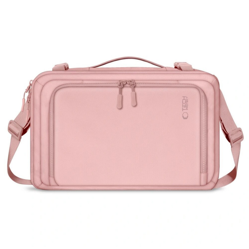 Tech-Protect Defender S50 Ryanair & Wizzair Reise-Laptop-Kabinenrucksack, 20 L, 40x20x25 cm, Dusty Pink
