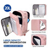 Tech-Protect Defender S50 Ryanair & Wizzair Reise-Laptop-Kabinenrucksack, 20 L, 40x20x25 cm, Dusty Pink