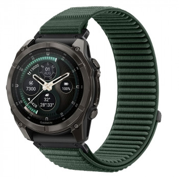 Tech-Protect NylonLoop Garmin Fenix 5X / 5X Plus / 6X / 6X Pro / 7X / 8 / 8 Pro / 9 / 9 Pro Uhrenarmband (51 mm), Military Green