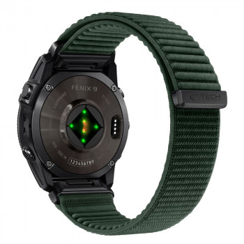 Tech-Protect NylonLoop Garmin Fenix 5X / 5X Plus / 6X / 6X Pro / 7X / 8 / 8 Pro / 9 / 9 Pro Uhrenarmband (51 mm), Military Green