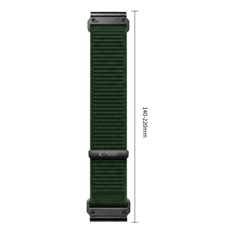 Tech-Protect NylonLoop Garmin Fenix 5X / 5X Plus / 6X / 6X Pro / 7X / 8 / 8 Pro / 9 / 9 Pro Uhrenarmband (51 mm), Military Green