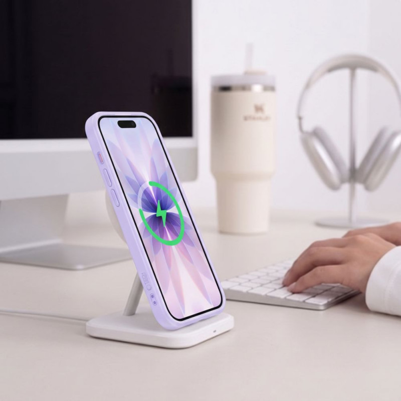 Tech-Protect MagPeak MagSafe CC Hülle für Apple iPhone 17, Matte Lavender