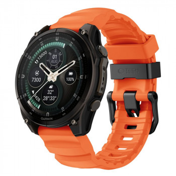 Tech-Protect Motion Garmin Fenix 5X / 5X Plus / 6X / 6X Pro / 7X / 8 / 8 Pro / 9 / 9 Pro Uhrenarmband (51 mm), Signal Orange