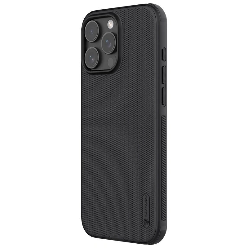 Nillkin Super Frosted Shield Pro Hülle für Apple iPhone 16 Pro, Schwarz