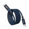 Choetech XCC-1068 PD 60W USB-C-auf-USB-C-Kabel mit Display, 1,2 m, Blau