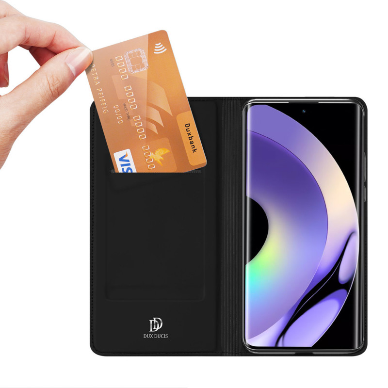 Dux Ducis Skin Pro Flip-Hülle für Realme 10 Pro, Schwarz