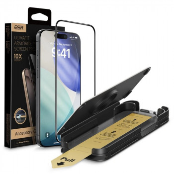 ESR UltraFit Armorite Pro gehärtetes Displayschutzglas aus Glas von Corning für Apple iPhone 17 Pro Max, ESR928